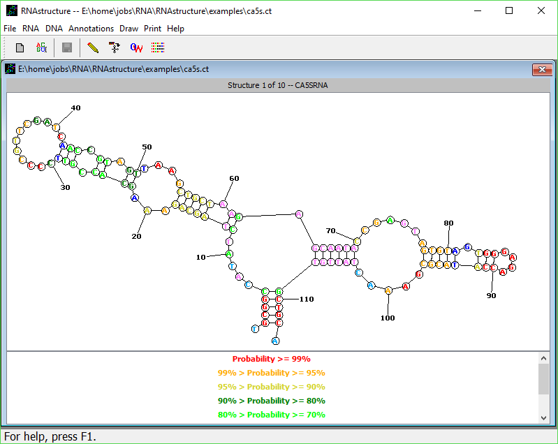 RNAstructure GUI